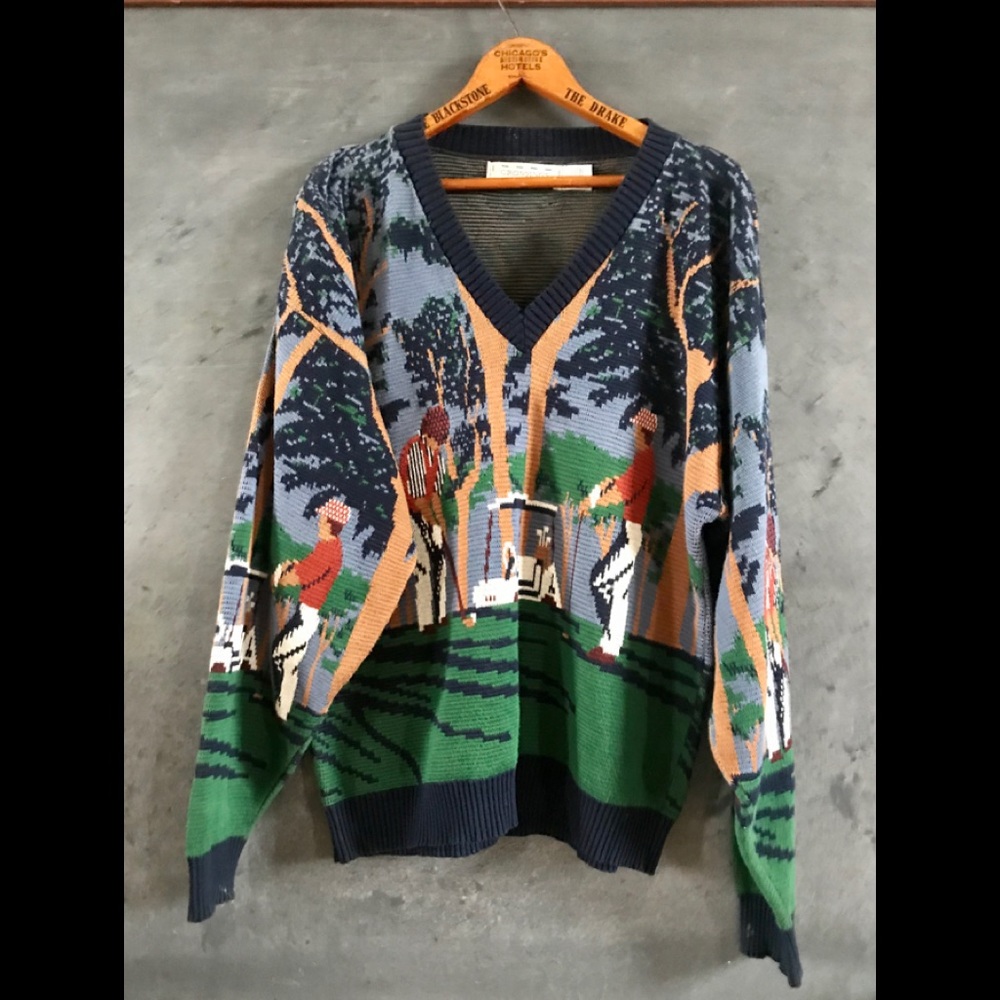 Vintage Golf Sweater